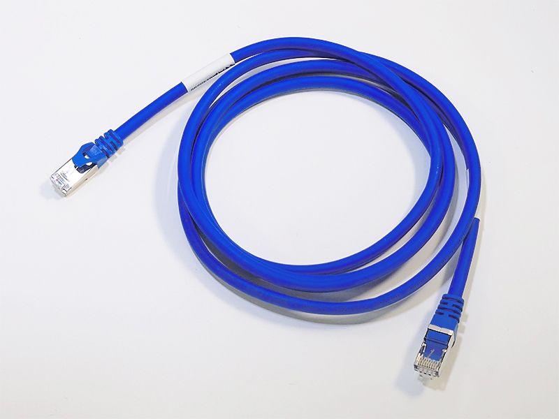 NETWORK LAN PATCH CABLE CAT6A ETHERNET PROFINET RJ45 PLUG LSZH BLUE CABLE ASSEMBLY