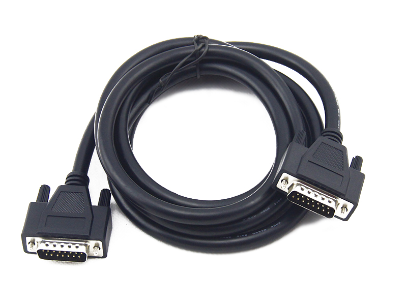 D-SUB DB15P TERMINAL DEVICE CABLE ASSEMBLY CUSTOMIZED - YAMETER MANUFACTURER