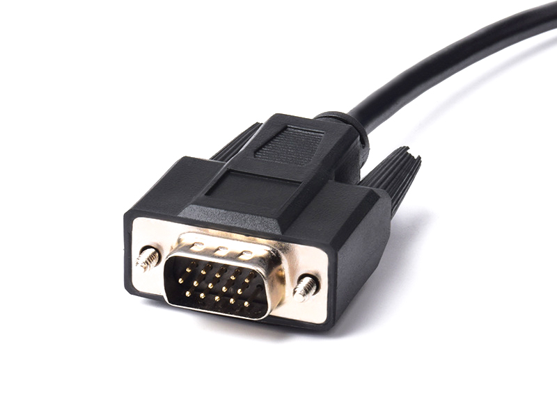 VGA D-SUB HD15PIN TERMINAL DEVICE CABLE ASSEMBLY CUSTOMIZED - YAMETER MANUFACTURER