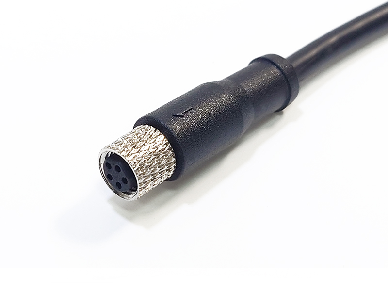SENSOR CONNECTOR M8 SOCKET 5POS FEMALE CABLE ASSEMBLY IP67 WATERPROOF