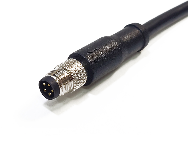 SENSOR CONNECTOR M8 PLUG 5POS MALE CABLE ASSEMBLY IP67 WATERPROOF