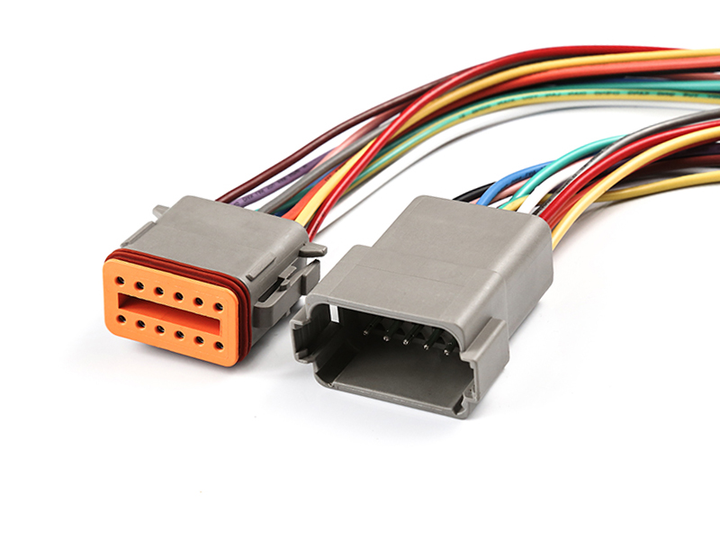 DEUTSCH DT04-12PA/DT06-12SA AUTOMOTIVE CONNECTOR CABLE HARNESS ASSEMBLY