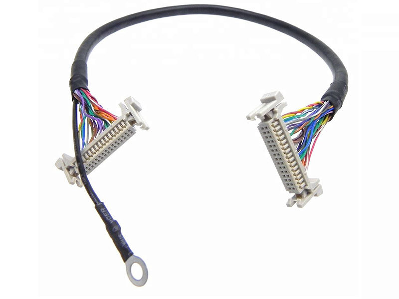 HRS DF13-30P CUSTOMIZED LVDS CABLE HARNESS WITH GROUD - YAMETER MANUFACTURER