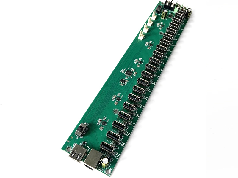 DEVELOPMENT AND DESIGN OF 20 PORT USB HUB PCBA CUSTOMIZATION