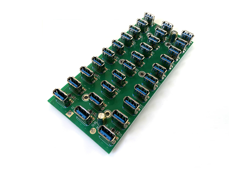 DEVELOPMENT AND DESIGN OF 20 PORT USB3.0 HUB CONTROL PCBA CUSTOMIZED