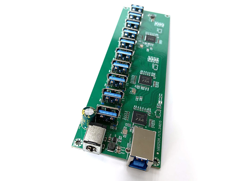 DEVELOPMENT AND DESIGN OF 10 PORT USB3.0 HUB CONTROL PCBA CUSTOMIZED